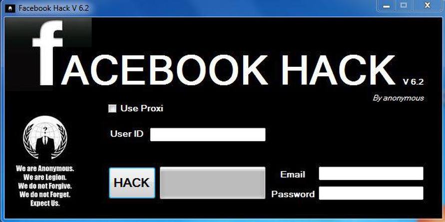 Facebook Hack V62 By Anonymous Gratuit
